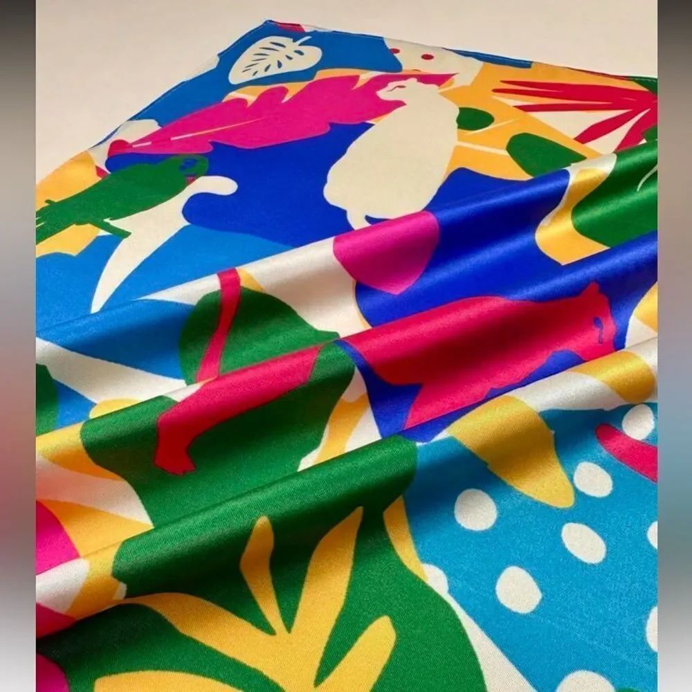 Colorful Abstract Scarf P49 - Picture 3 of 5